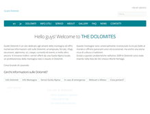 Tablet Screenshot of guidedolomiti.com
